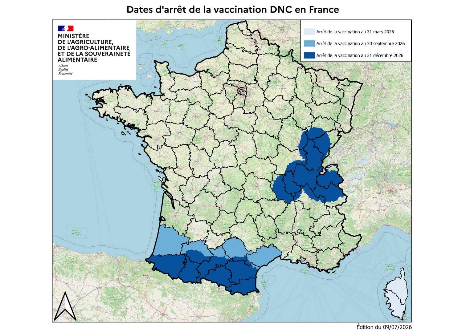Lire la suite à propos de l’article DNC : fin de la vaccination en Zone Vaccinale I fixée au 30 septembre 2026