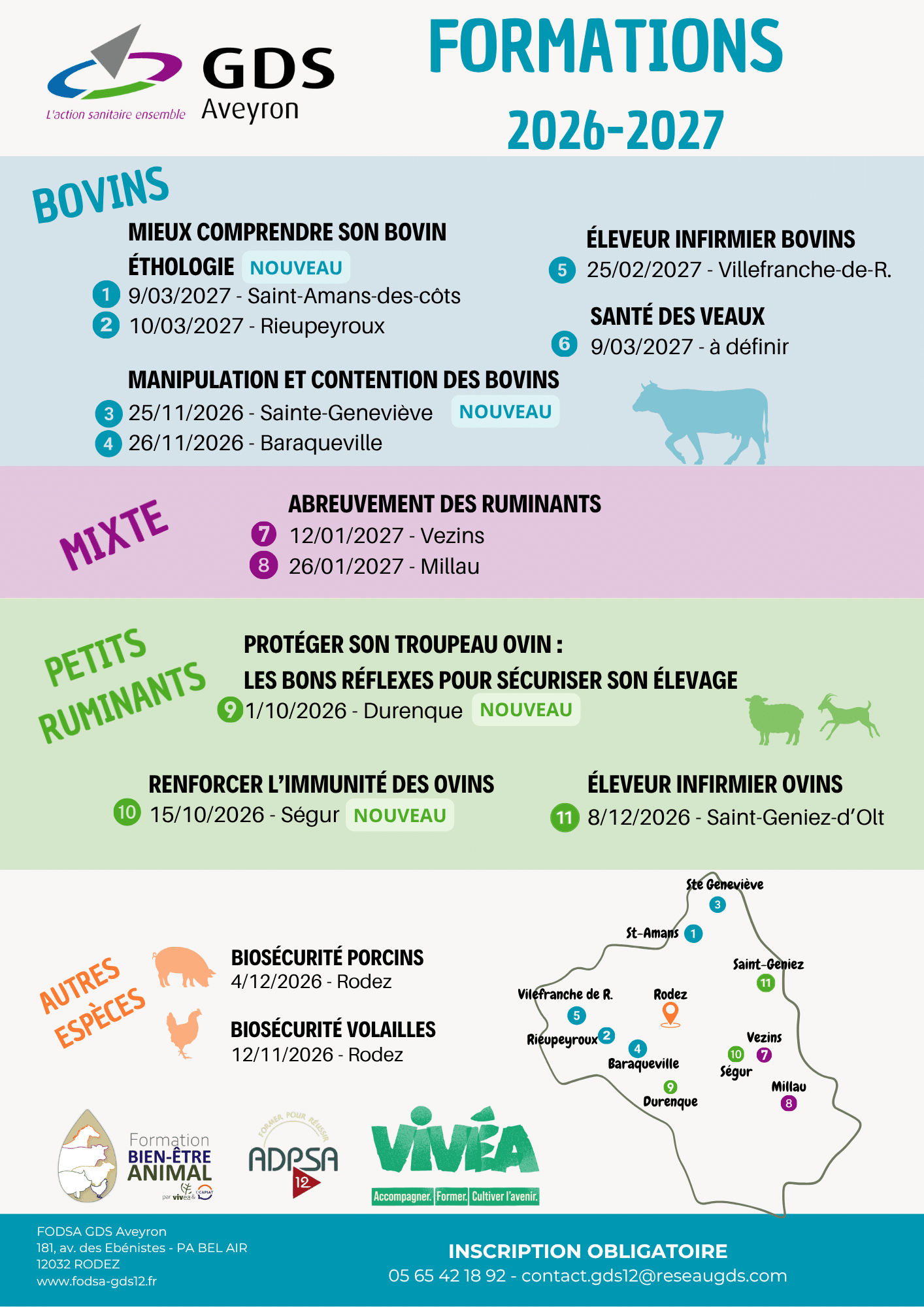 Lire la suite à propos de l’article Formations 2026-2027 : de nouvelles thématiques pour accompagner les éleveurs aveyronnais